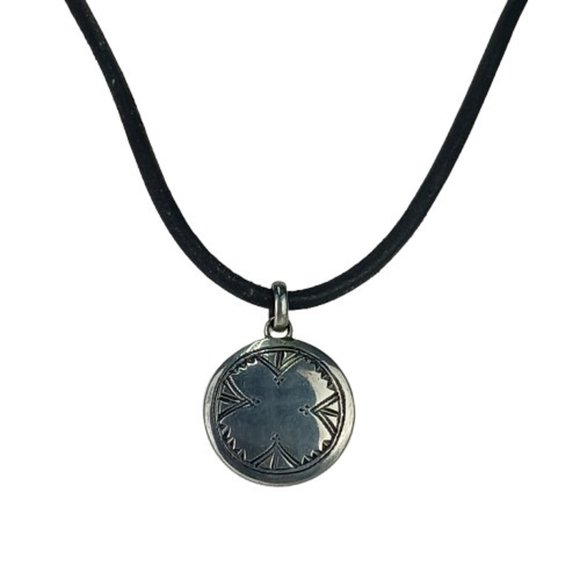 HERMES Black Leather Necklace - Picture 1 of 8